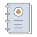 booklet for a health plan icon